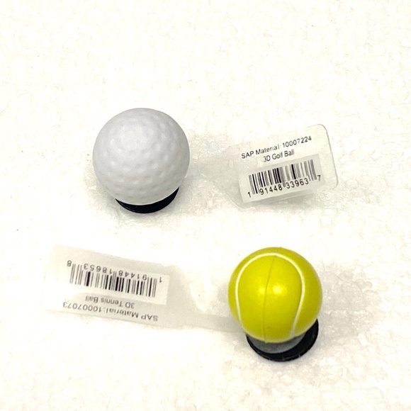 CROCS Shoes Crocs Set Of 2 3d Golf Ball Tennis Ball Jibbitz Charm
